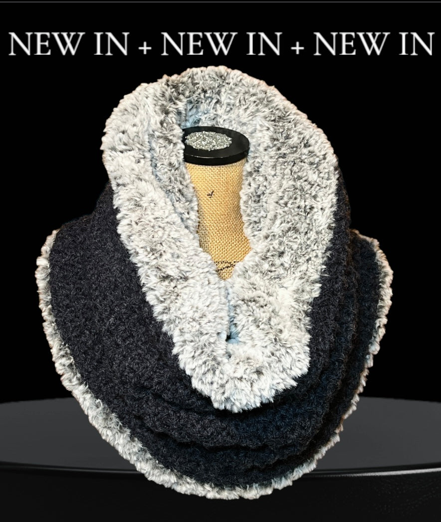 Peacoat Reversible Faux Fur Cowl