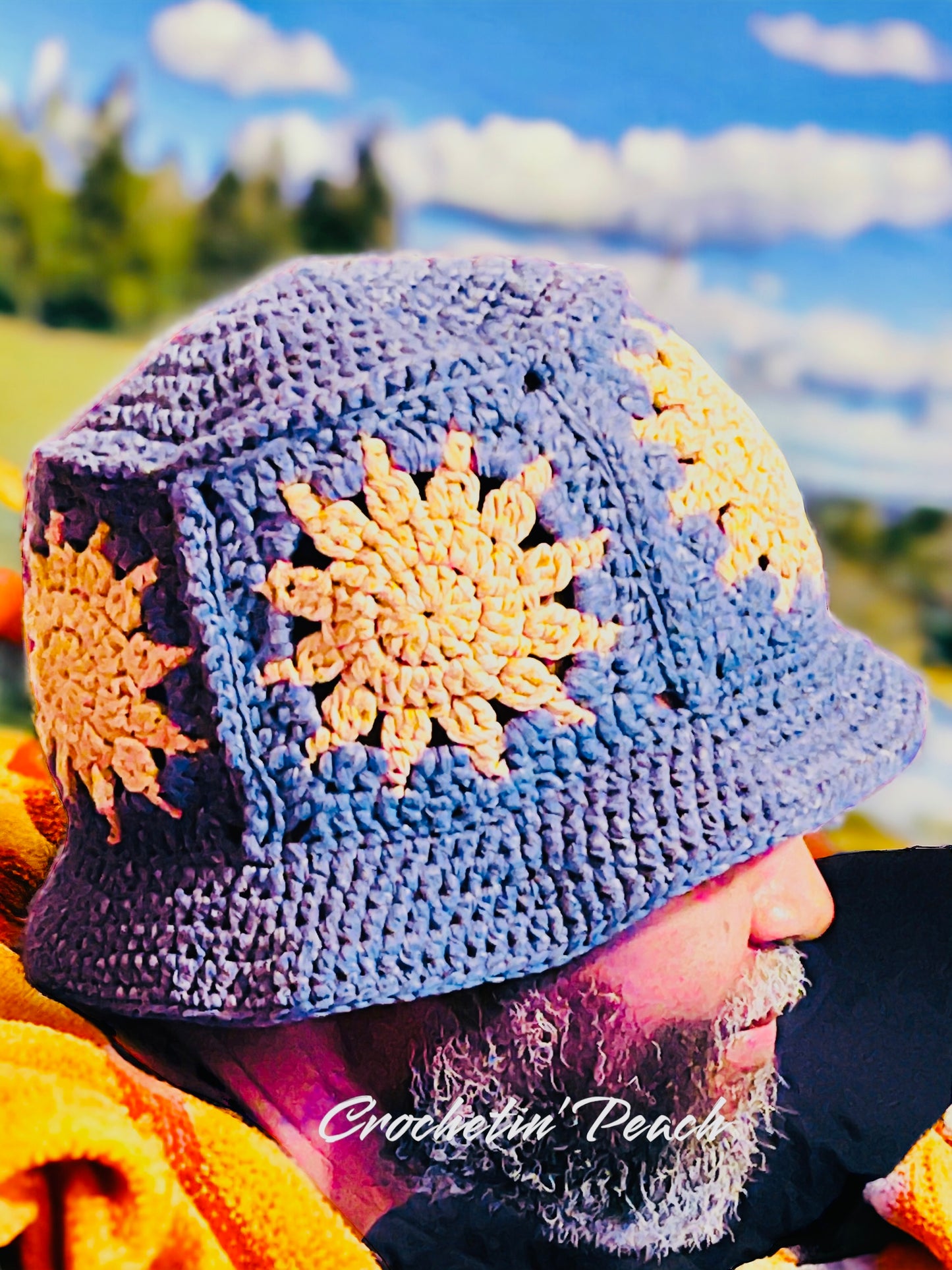 Crochet Sun Bucket Hat