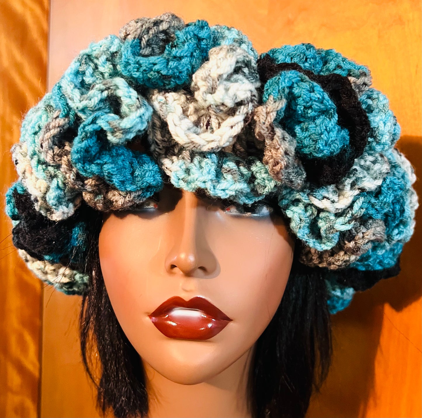 Crochet Ruffle Hat