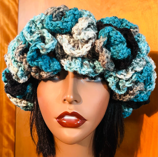 Crochet Ruffle Hat