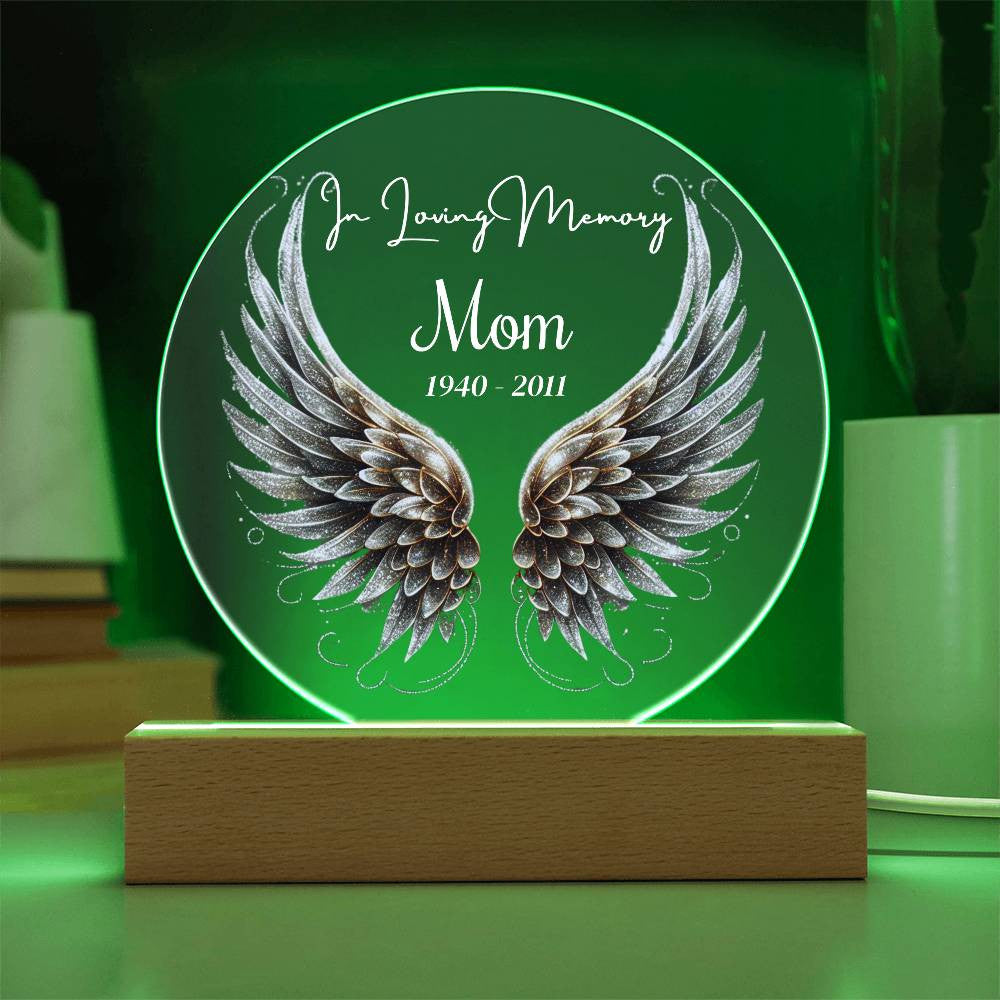 In Loving Memory Acrylic Circle Plaque