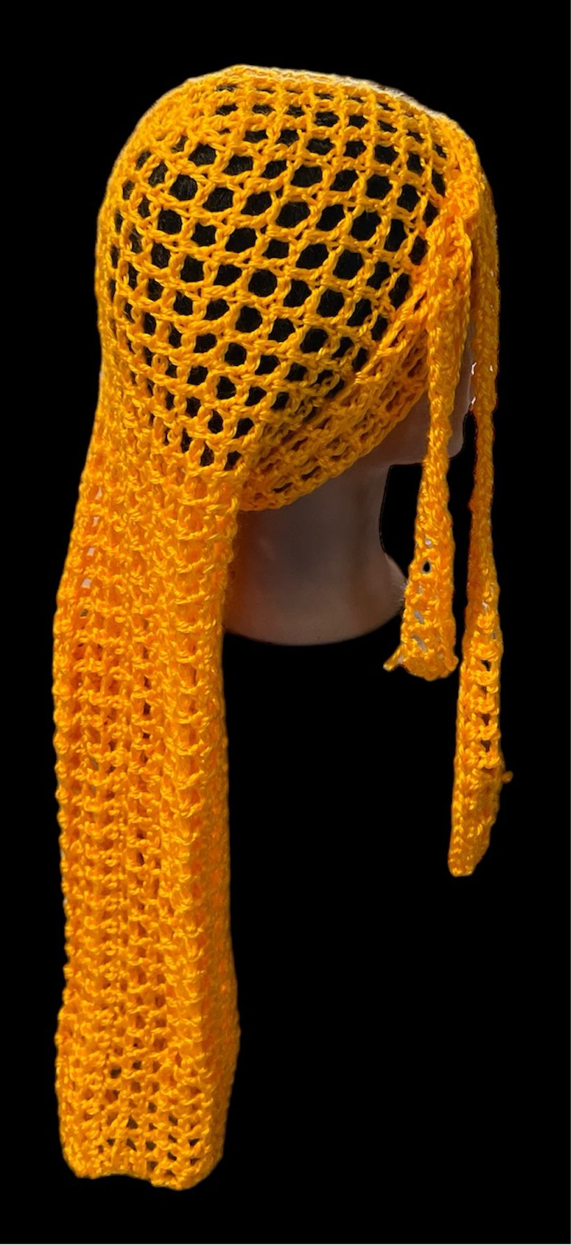 Crochet Headwrap|Durag (Saffron)