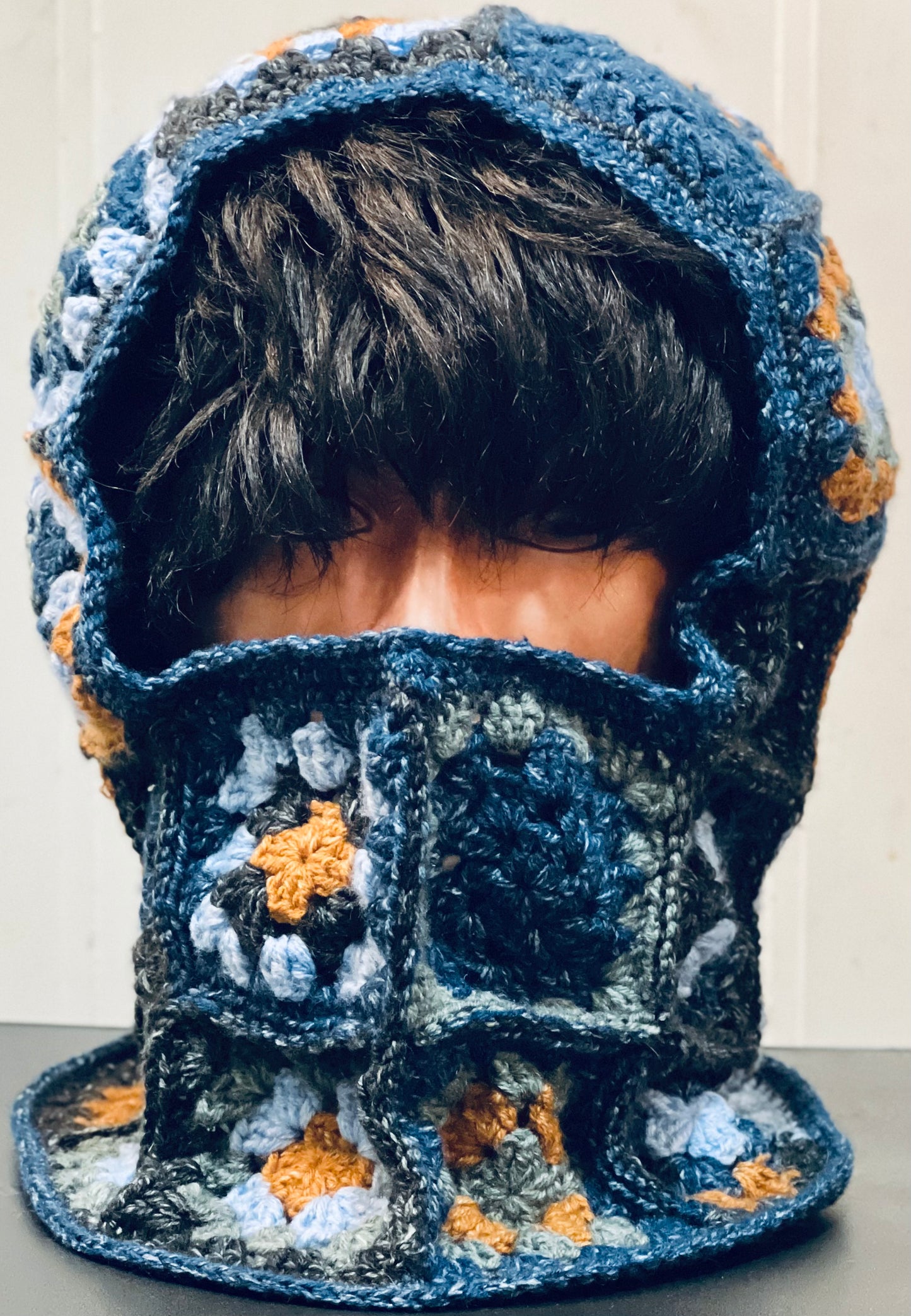 Patchwork Granny Square Balaclava