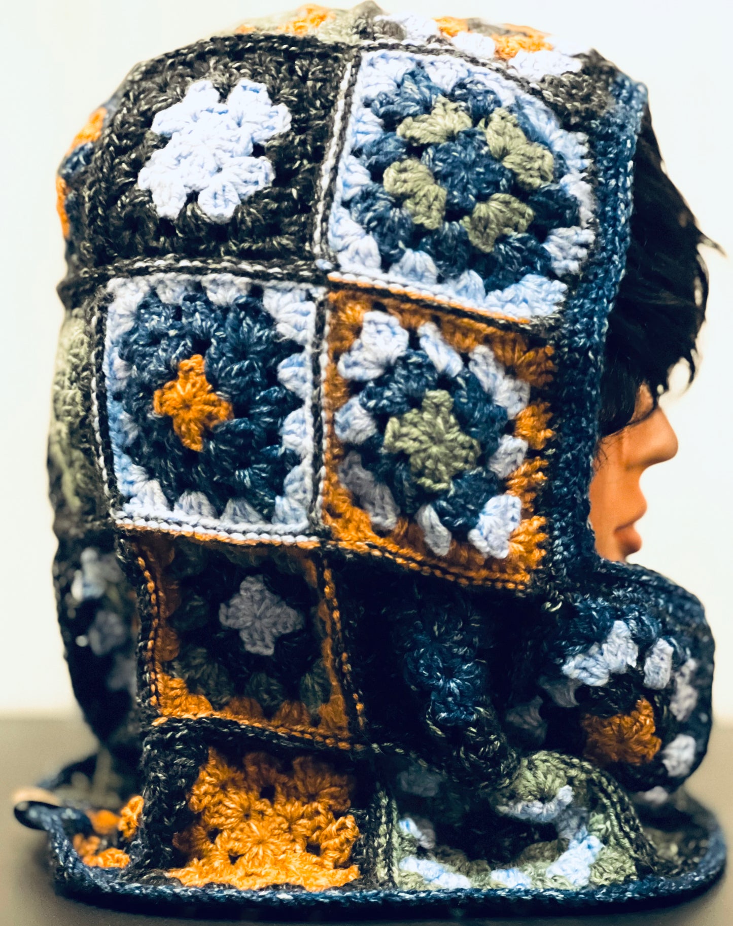 Patchwork Granny Square Balaclava