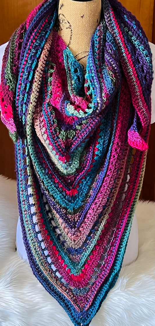 Stained Glass Statement Shawl Scarf