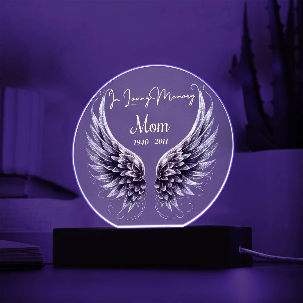 In Loving Memory Acrylic Circle Plaque