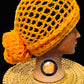 Crochet Headwrap|Durag (Saffron)