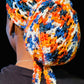 Crochet Headwrap|Durag (Mandarin Mist)