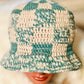 Checkered Green & White Bucket Hat