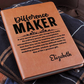 Personalized ‘Difference Maker’ Leather Journal, Personalized Appreciation Gift