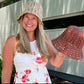 Crochet Natural Raffia Bucket Hat