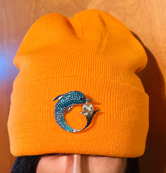 Dazzling Diamond Dolphin Beanie