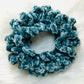 Velvety Loop Ruffle Crochet Scrunchies