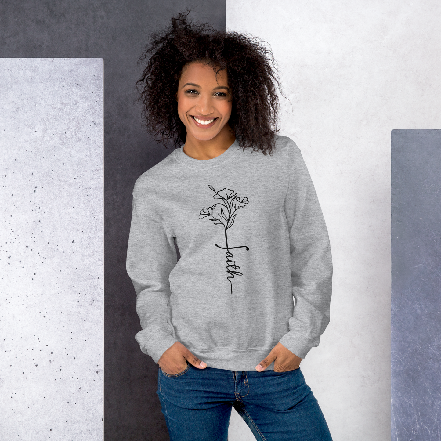 Faith Flower Sweatshirt