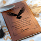 Personalized Bible Verse Graphic Leather Journal