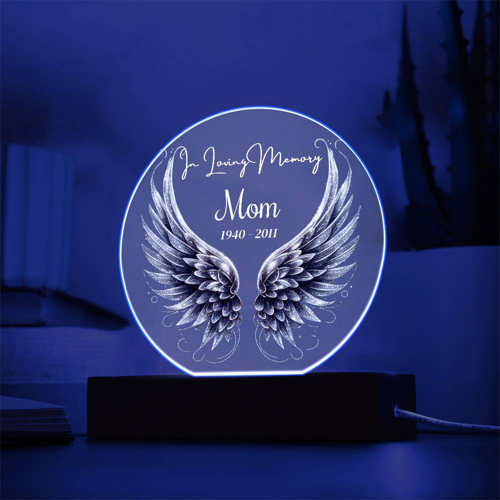 In Loving Memory Acrylic Circle Plaque