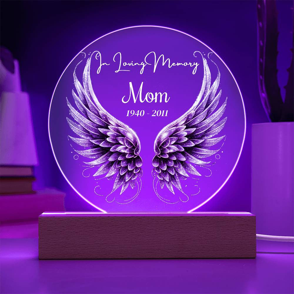 In Loving Memory Acrylic Circle Plaque