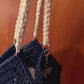 Crochet Tulip Tote (Navy)