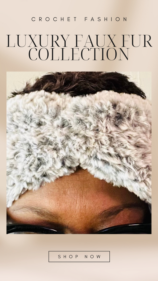 Crocheted Faux Fur Earwarmer