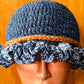 Denim Inspired Ruffle Hat