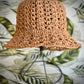 Crochet Natural Raffia Bucket Hat