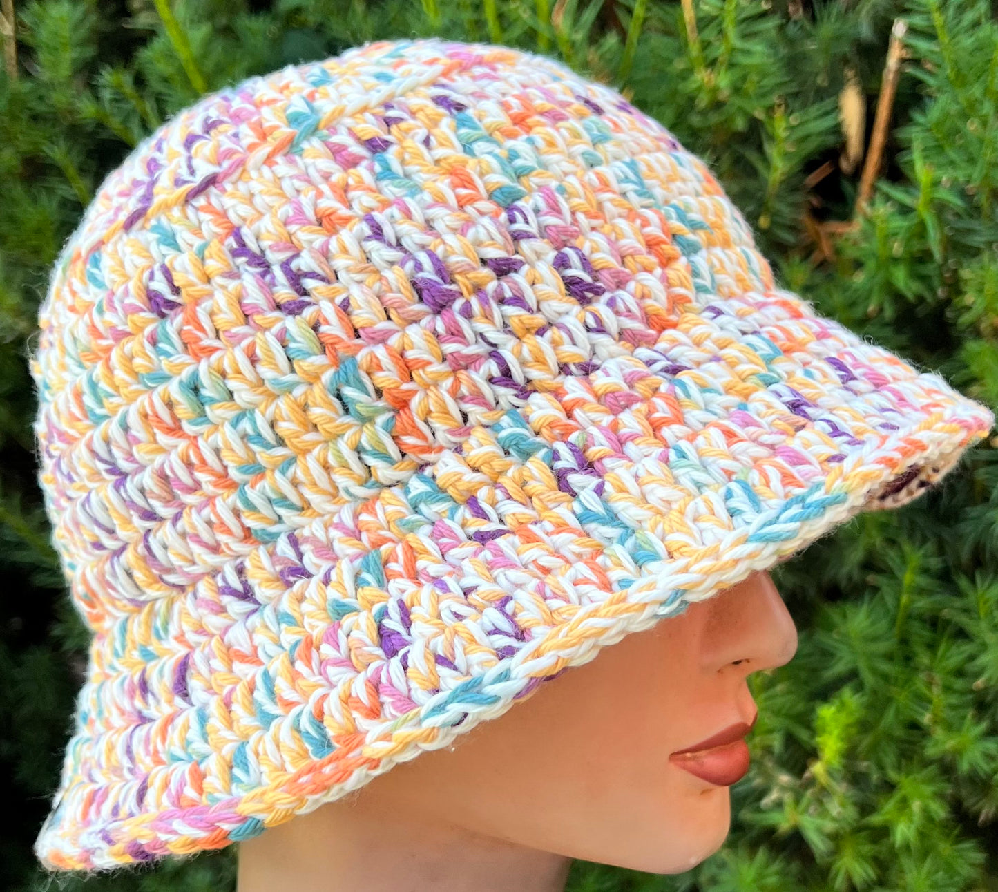 Colorful Crochet Bucket Hat