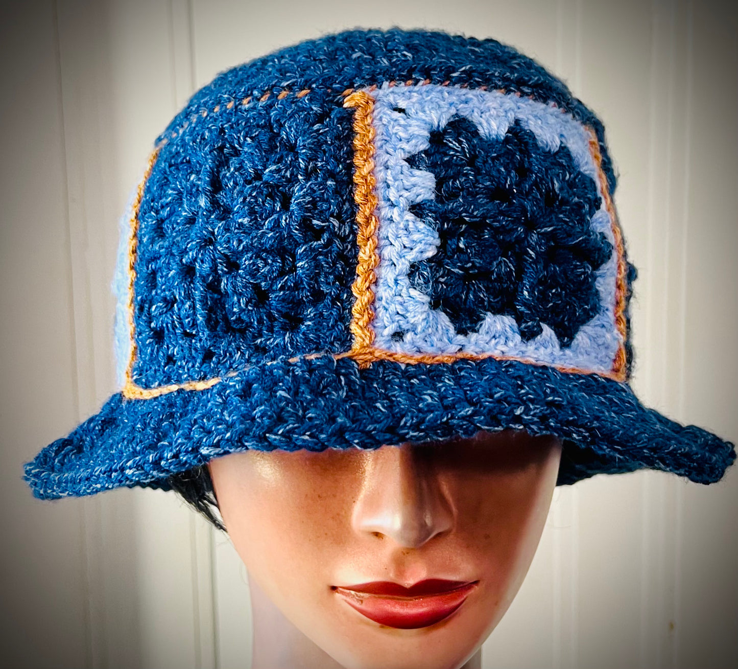 Crochet (Denim Inspired) Bucket Hat